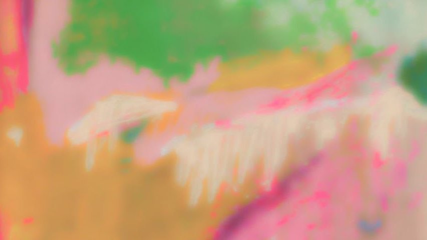Pintura abstrata em rosa, verde e laranja, capa da Imersão VÃO LIVRE